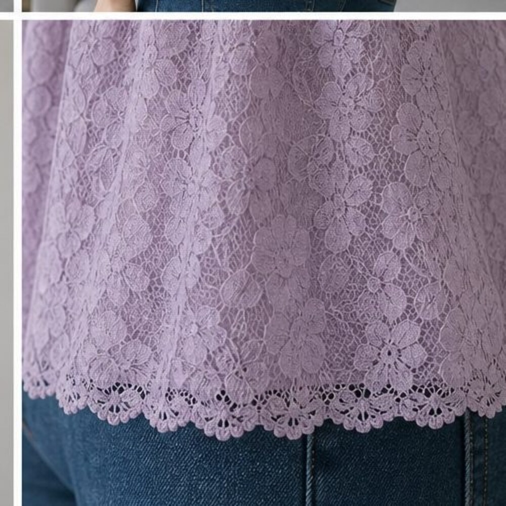 Lilac Smocked Top - Picture 6 of 6